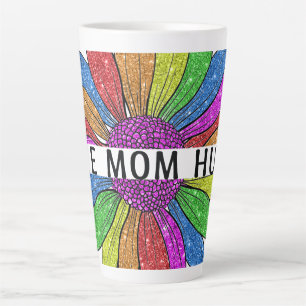 Taza De Café Latte Mamá libre abraza a LGBTQIA+ Apoyo al Orgullo