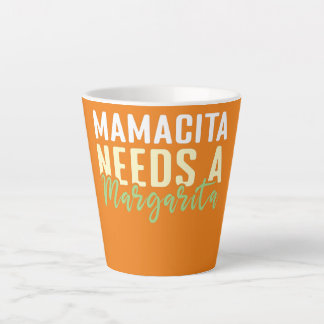 Taza De Café Latte Mamá Margarita ama México México Feliz Cinco
