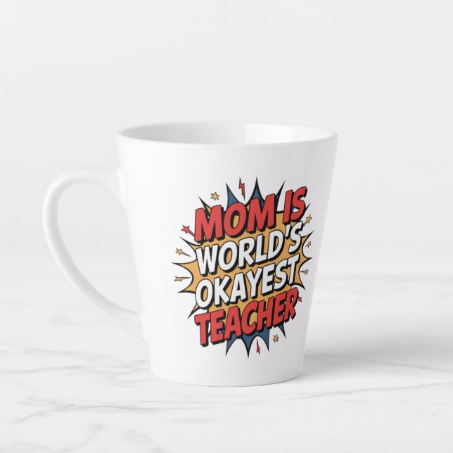 Taza De Café Latte Mamá Poder (Izquierda)