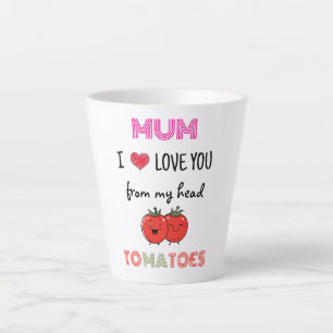 Taza De Café Latte Mamá te amo Latte Mug