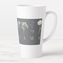 Taza De Café Latte Mama Wildflower Mother's Day Gift