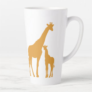 Taza De Café Latte Mamá y bebé lata música latina
