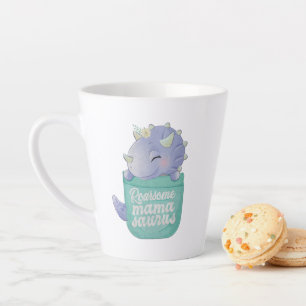 Taza De Café Latte Mamasaurio Rugiente