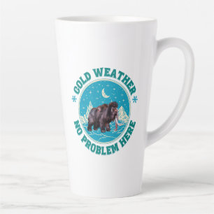 Taza De Café Latte Mamut de Clima Frío Humor Invernal