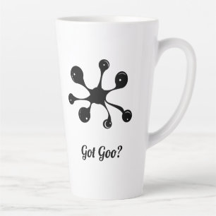 Taza De Café Latte mancha de goo negro abstracto moderno