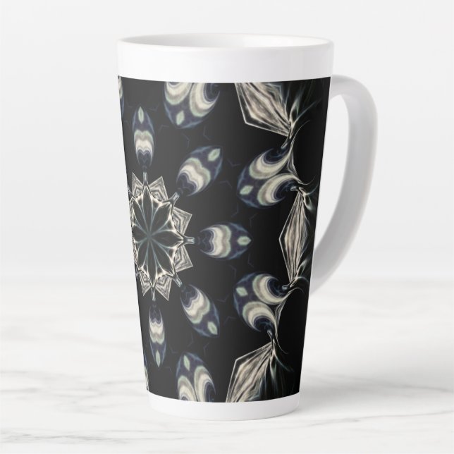 Taza De Café Latte Mandala elegante (Ángulo derecho)
