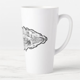Taza De Café Latte manga de golden retriever gracia