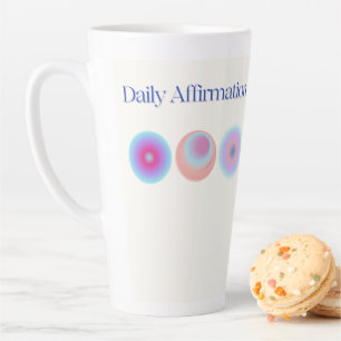 Taza De Café Latte manifestación de afirmaciones diarias