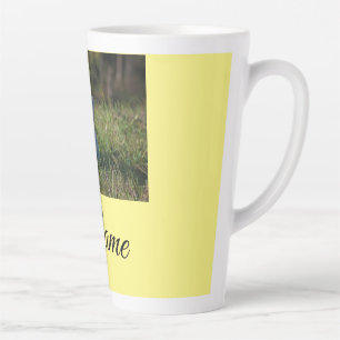 Taza De Café Latte Manta personalizada simple de animal colorido con