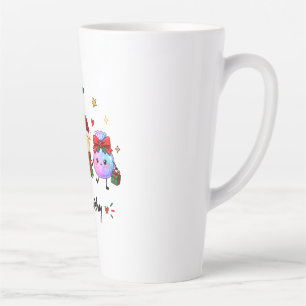 Taza De Café Latte Mantén la alegría, mantén la suavidad Navidad Vira