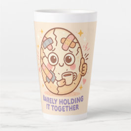 Taza De Café Latte Mantenerse Juntos a Duras Penas