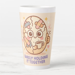 Taza De Café Latte Mantenerse Juntos a Duras Penas
