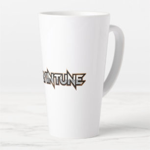 Taza De Café Latte Mantente en sintonía - texto