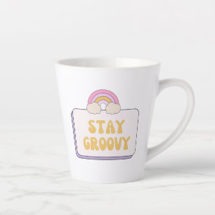 Taza De Café Latte Mantente genial
