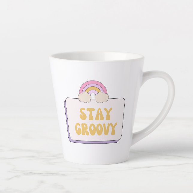 Taza De Café Latte Mantente genial (Derecha)