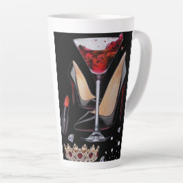 Taza De Café Latte "Mantente hidratado como la realeza con nuestra Jo