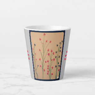 Taza De Café Latte Mantra de vida y flores