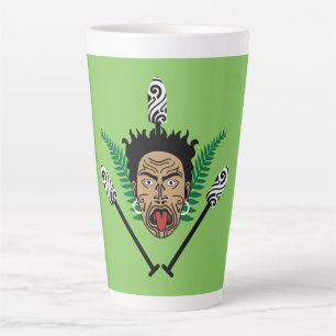 Taza De Café Latte Maori Nueva Zelanda   Kiwi   NZ   Arte   Cultura