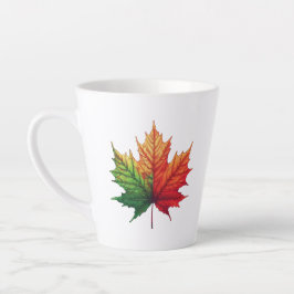 Taza De Café Latte Maple Fall Leaf