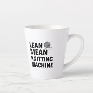 TAZA DE CAFÉ LATTE MÁQUINA DE KNITING LEAN MEAN