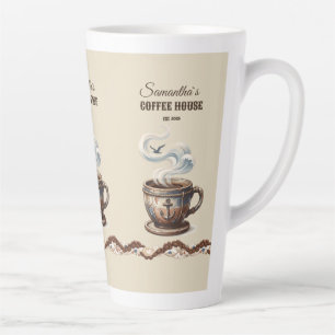 Taza De Café Latte Marca personalizada del Café Costero