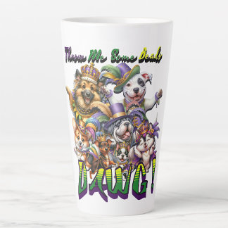 Taza De Café Latte Mardi Gras Dawg