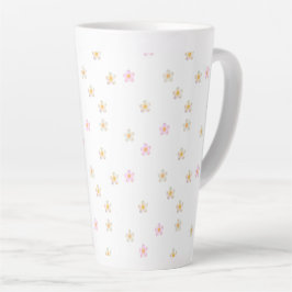 Taza De Café Latte Margaritas de Burbujas