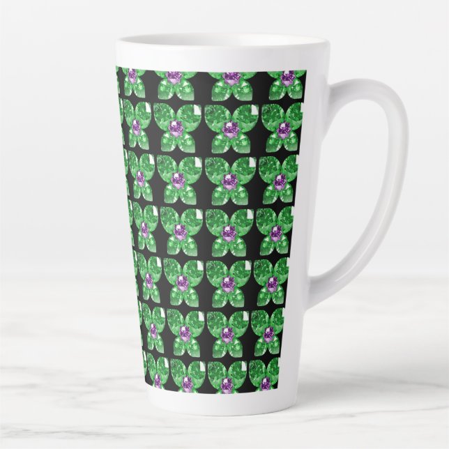 Taza De Café Latte mariposa (Derecha)