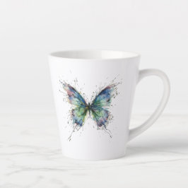 Taza De Café Latte Mariposa
