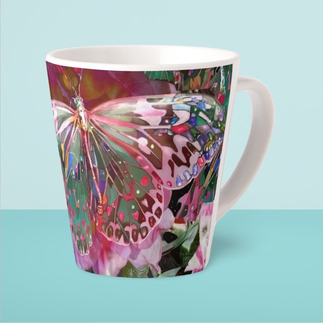 Taza De Café Latte Mariposa Amanecer (Subido por el creador)