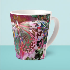 Taza De Café Latte Mariposa Amanecer