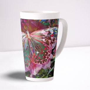 Taza De Café Latte Mariposa Amanecer