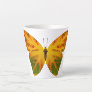 Taza De Café Latte Mariposa Aspen Leaf 1