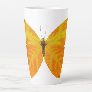 Taza De Café Latte Mariposa Aspen Leaf 3
