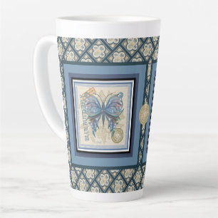 Taza De Café Latte Mariposa de la Oficina de Creación de G