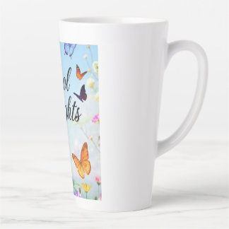 Taza De Café Latte Mariposa de Vuelos Geniales