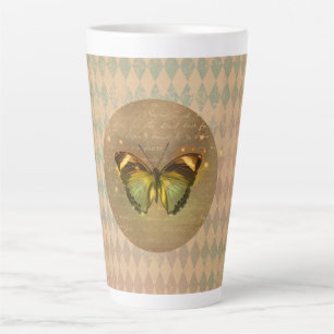 Taza De Café Latte Mariposa encantada