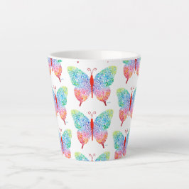 Taza De Café Latte Mariposa Latte Mug
