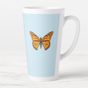 Taza De Café Latte Mariposa Monarca