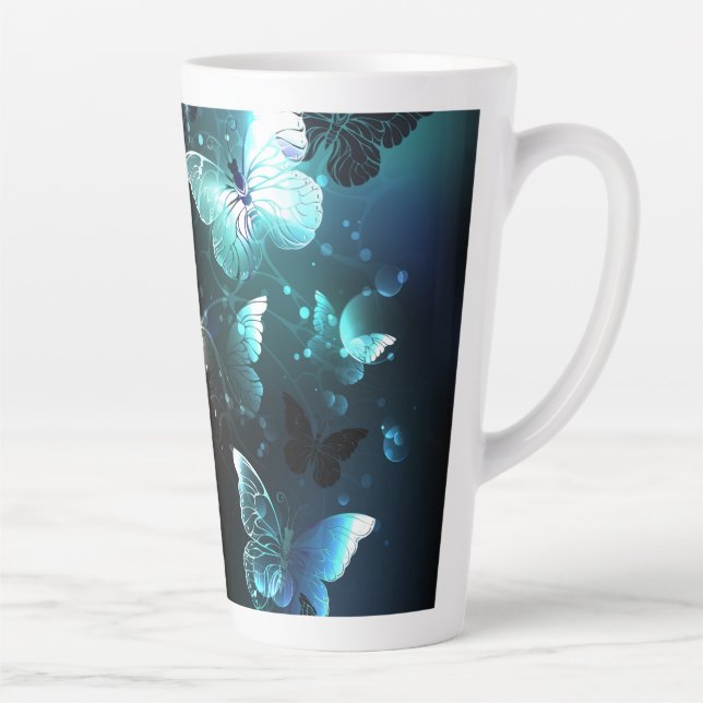 Taza De Café Latte Mariposas nocturnas (Derecha)