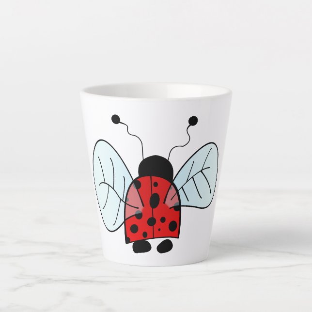 Taza De Café Latte Mariquita (Anverso)