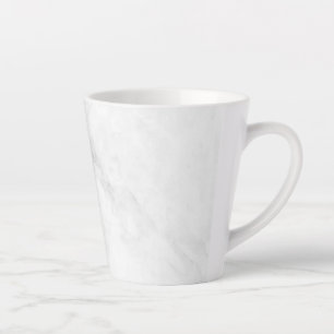 Taza De Café Latte Mármol Blanco