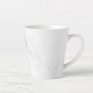 Taza De Café Latte Mármol Blanco