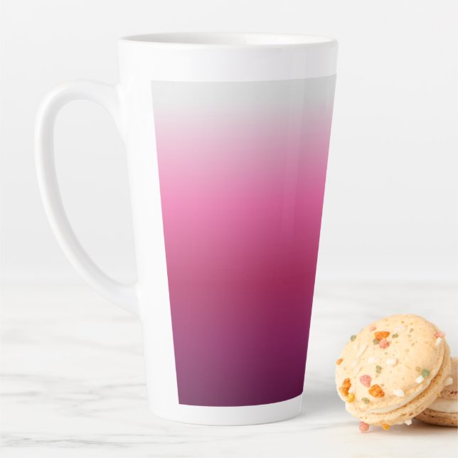 Taza De Café Latte maroon maroon marsala burgundy de moda (In situ)
