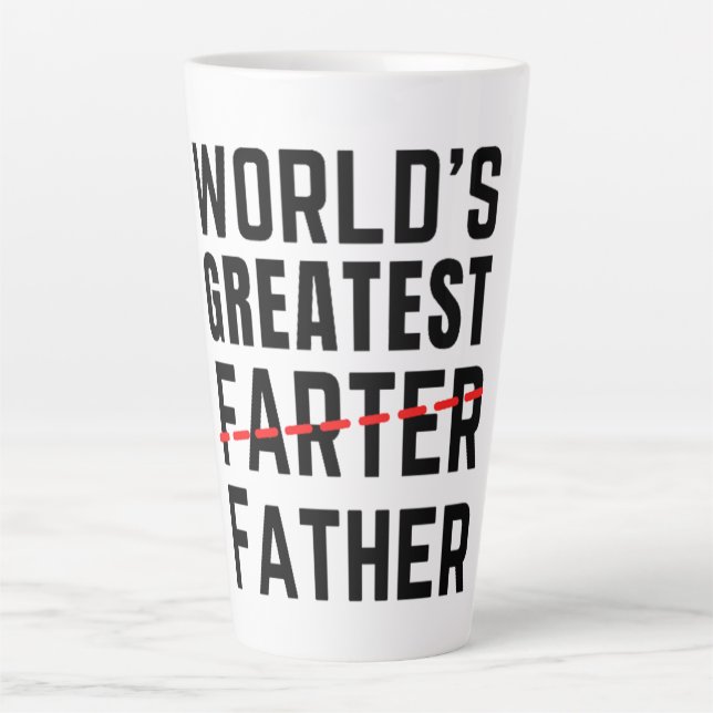 TAZA DE CAFÉ LATTE MÁS GRANDE DEL MUNDO -PADRE- EL DÍA DEL PADRE (Anverso)