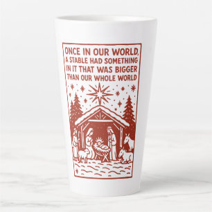 Taza De Café Latte Más grande que todo nuestro mundo 1