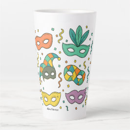 Taza De Café Latte Máscaras Voladoras