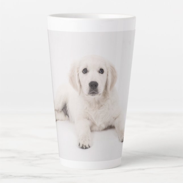 Taza De Café Latte Mascota familiar o foto de personalizado (Anverso)
