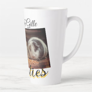Taza De Café Latte Mascotas amigos bestias agregar nombre mascota fot