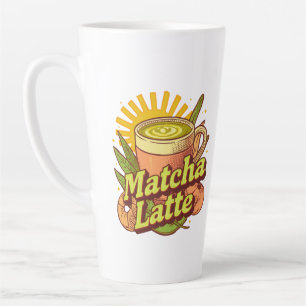 Taza De Café Latte Matcha Latte Mug, Té Verde
